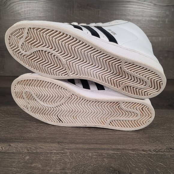 Adidas Pro Model S85956 High Top White/Black Men’s Size 9 - Picture 9 of 11